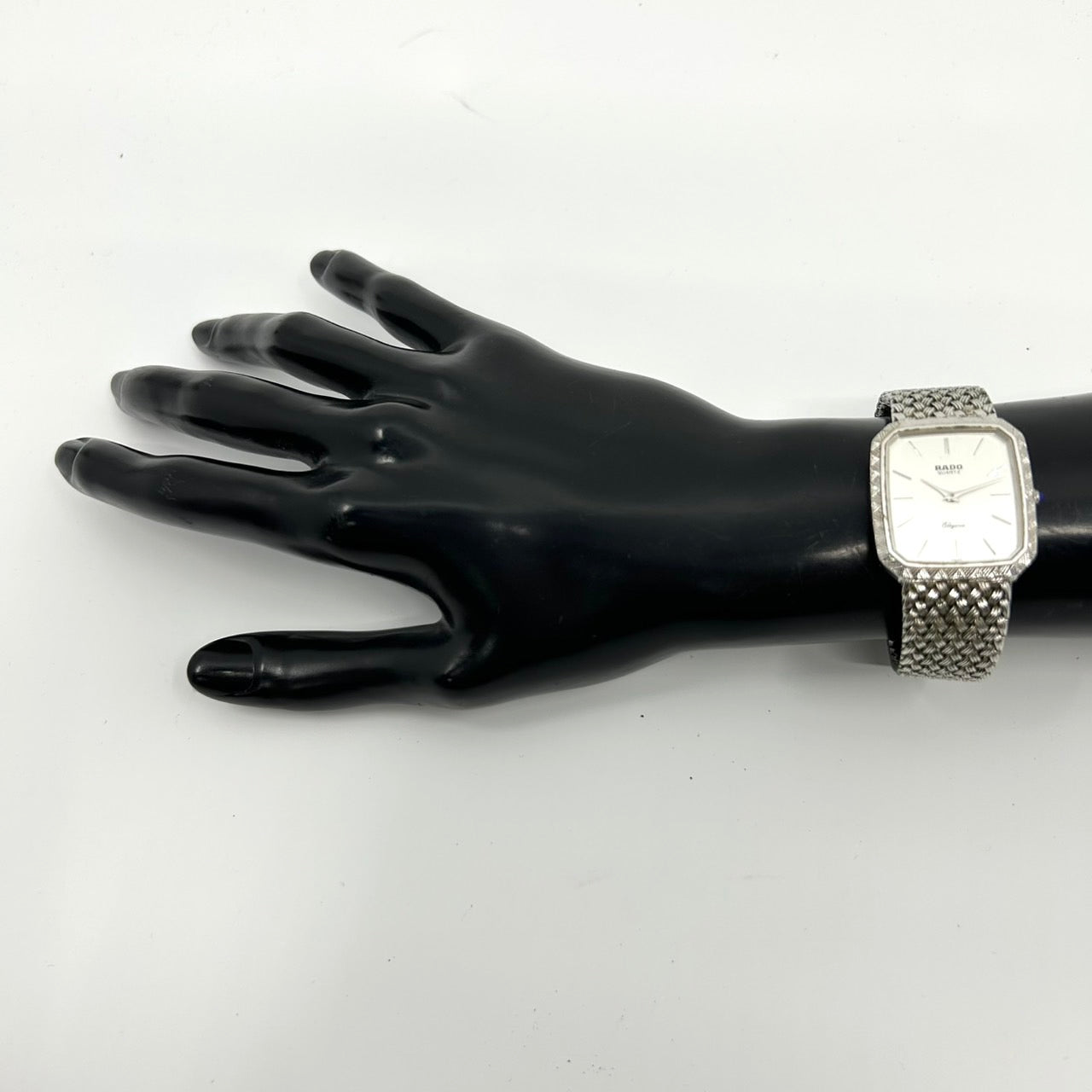 Authentic RADO Elegance Quartz Watch 128.9010.2 Silver Dress Vintage Swiss