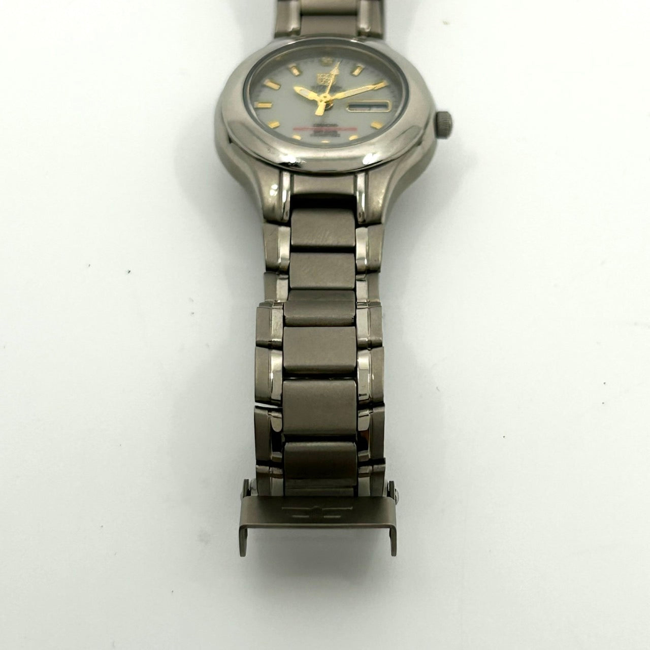 Authentic ELGIN USA Titanium Solar Drive Diamond Day-Date FK-1202-C Watch Gray