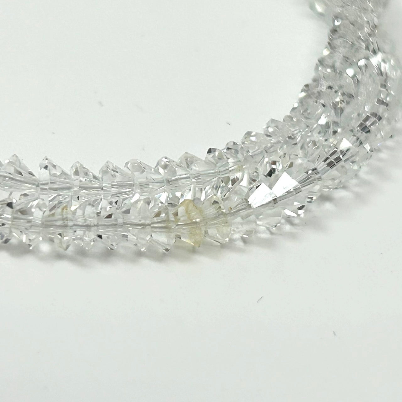 本物 水晶ネックレス クリスタル レディース K18留め具 ゴールド留め具 冠婚葬祭 フォーマル カジュアル 首飾り I4