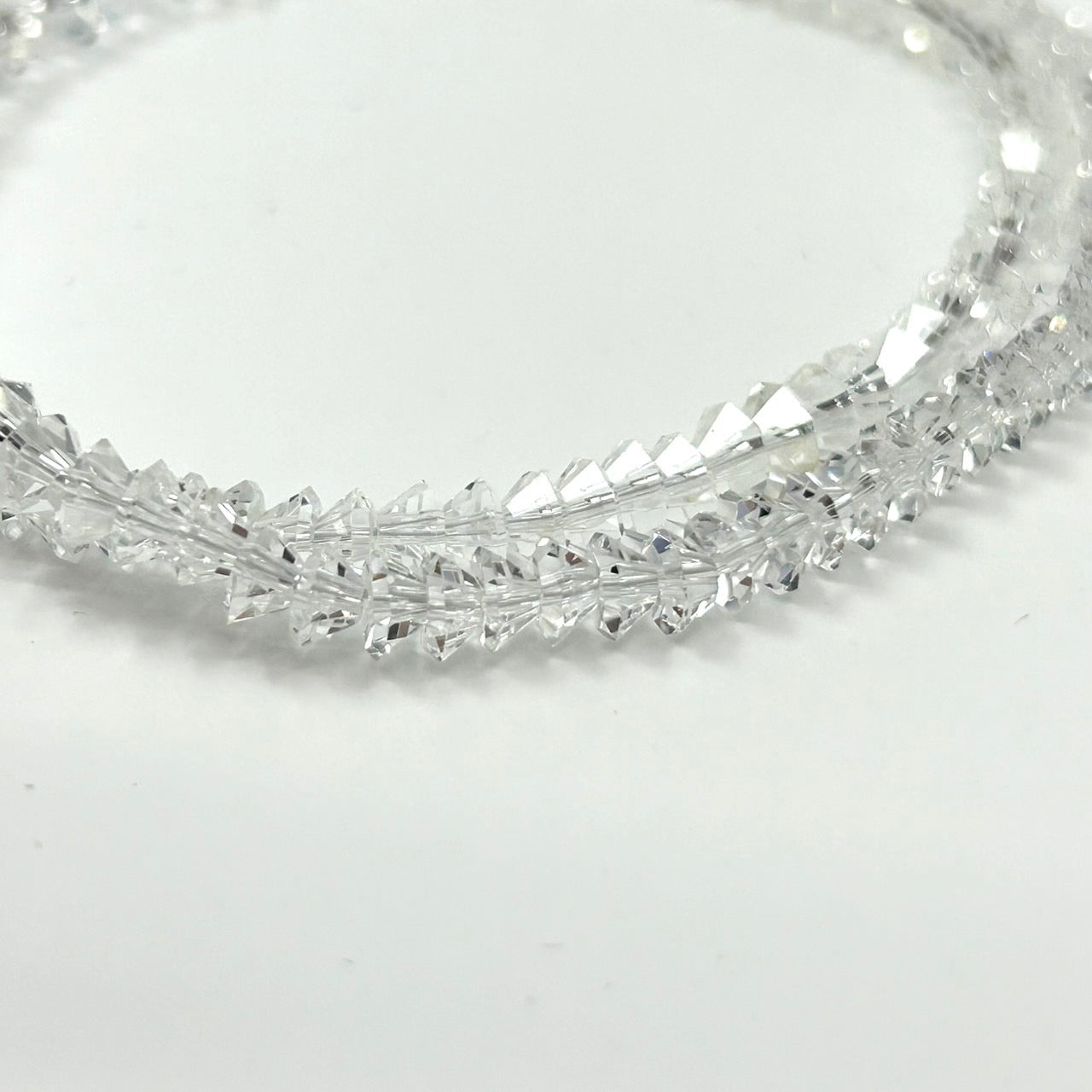 本物 水晶ネックレス クリスタル レディース K18留め具 ゴールド留め具 冠婚葬祭 フォーマル カジュアル 首飾り I4