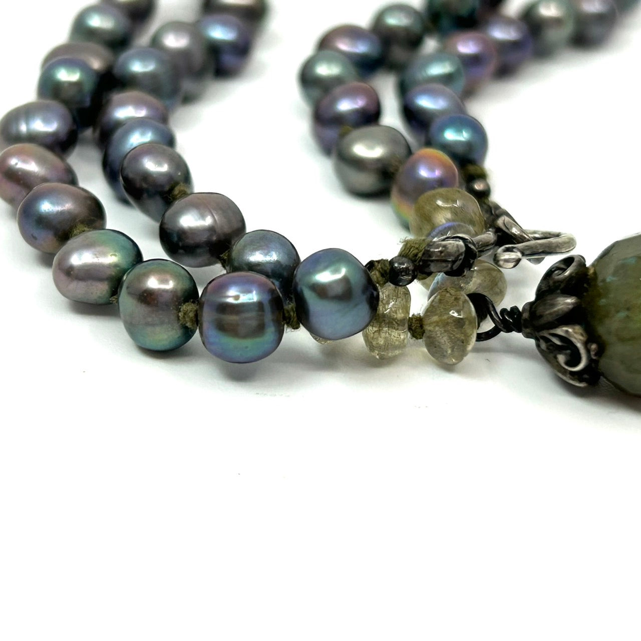 本真珠 バロックパール 染めパール 黒 ブラック ネックレス 首飾り レディース