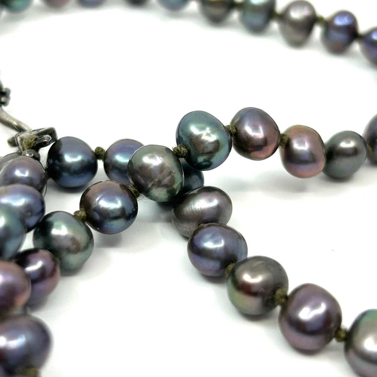 本真珠 バロックパール 染めパール 黒 ブラック ネックレス 首飾り レディース