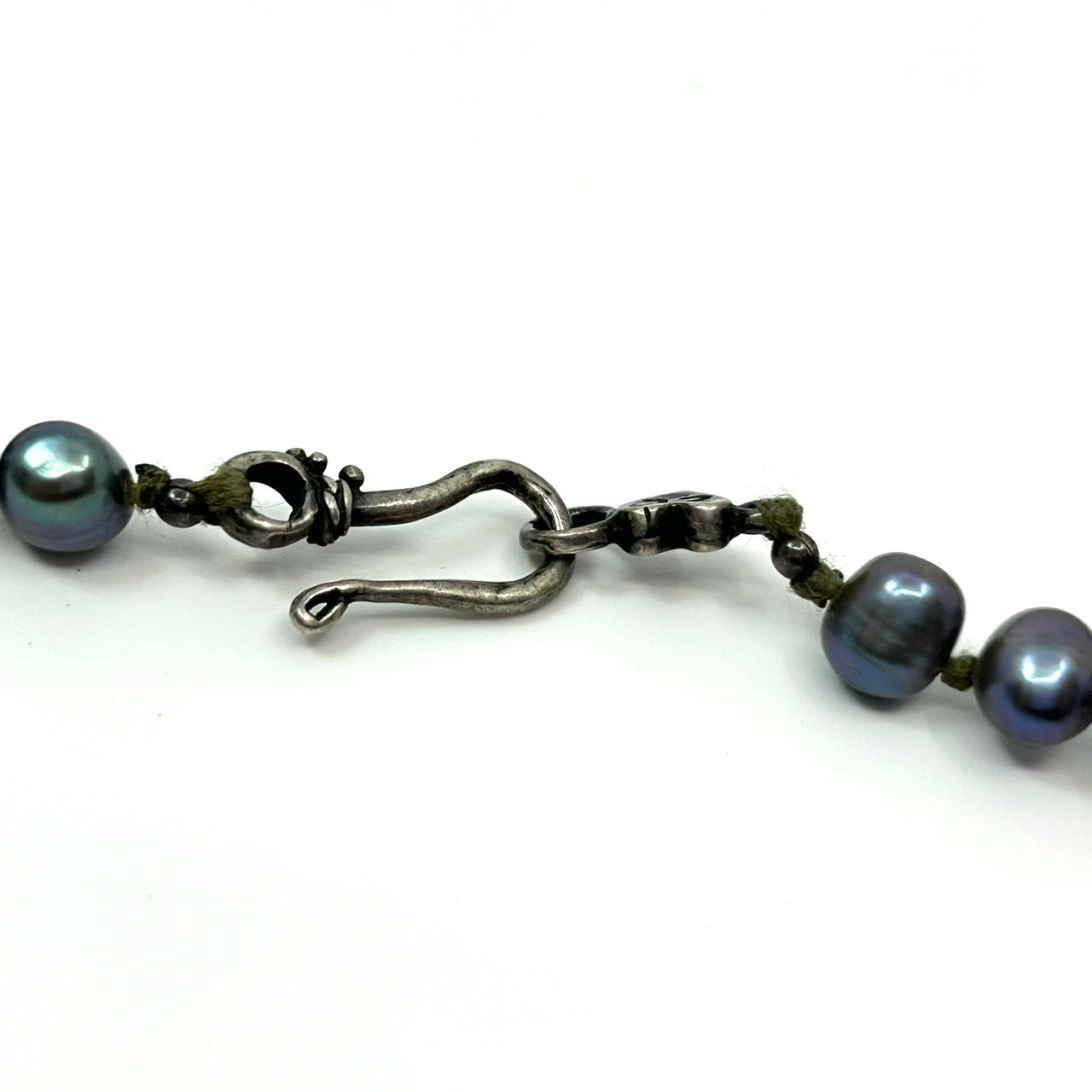 本真珠 バロックパール 染めパール 黒 ブラック ネックレス 首飾り レディース