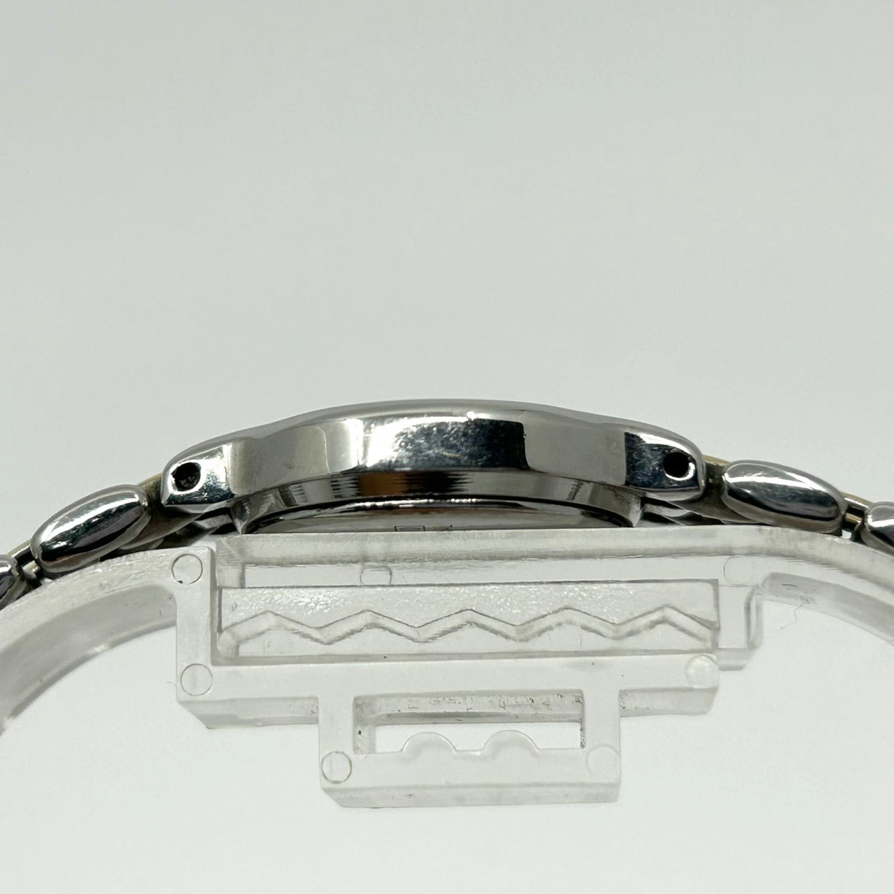 【電池交換済】セイコー クレオ 腕時計 ユニセックス 2P21-0270 アナログ クオーツ ホワイト文字盤 ローマ数字 シルバー ゴールド コンビカラー ドレスウォッチ エレガント クラシック デザインウォッチ クリーニング済み G1