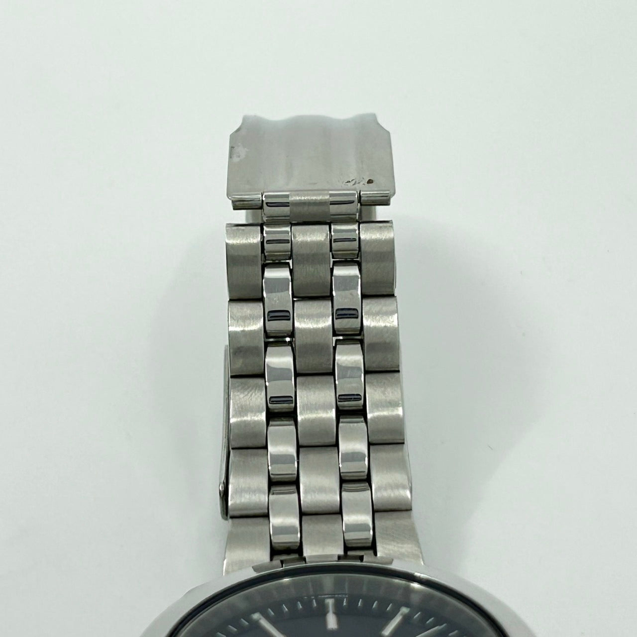 【電池交換済／美品】セイコー SEIKO メンズ腕時計 7N43-0AM0 540136 クオーツ アナログ ラウンド ブルー文字盤 シルバー デイデイト カレンダー ビジネスウォッチ クラシック シンプル ステンレス クリーニング済み G1
