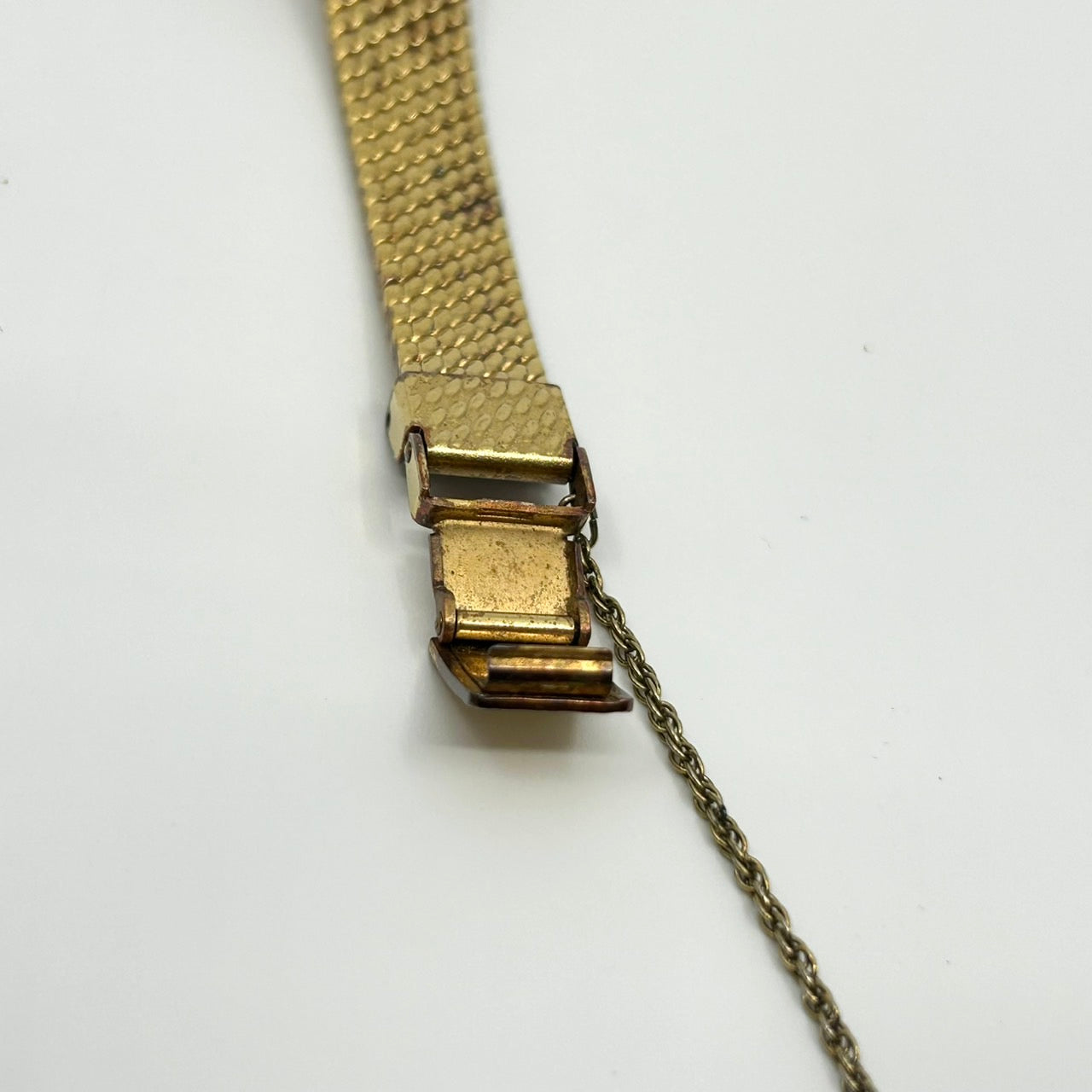 【電池交換済／美品】セイコー エクセリーヌ 腕時計 レディース 1221-5090 クオーツ ゴールド スクエア 白文字盤 ビンテージ クラシック エレガント ドレスウォッチ アンティーク調 クリーニング済み G1