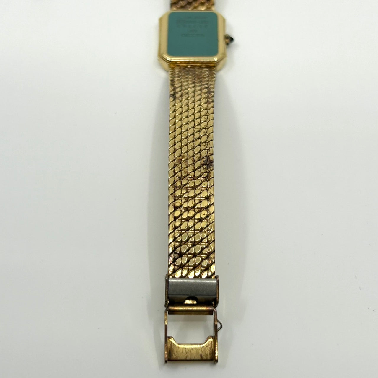 【電池交換済／美品】セイコー エクセリーヌ 腕時計 レディース 1221-5090 クオーツ ゴールド スクエア 白文字盤 ビンテージ クラシック エレガント ドレスウォッチ アンティーク調 クリーニング済み G1