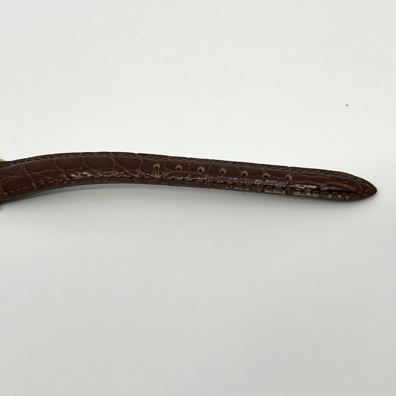 【電池交換済／新品ベルト(社外品)／美品】シチズン エクシード 腕時計 4-101251Y クオーツ アナログ ゴールド スクエア ブラウンレザー ビンテージ クラシック エレガント ドレスウォッチ ファッションウォッチ アクセサリー 男女兼用 G1