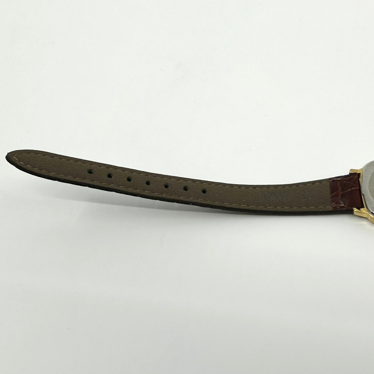 【電池交換済／新品ベルト(社外品)／美品】シチズン エクシード 腕時計 4-101251Y クオーツ アナログ ゴールド スクエア ブラウンレザー ビンテージ クラシック エレガント ドレスウォッチ ファッションウォッチ アクセサリー 男女兼用 G1