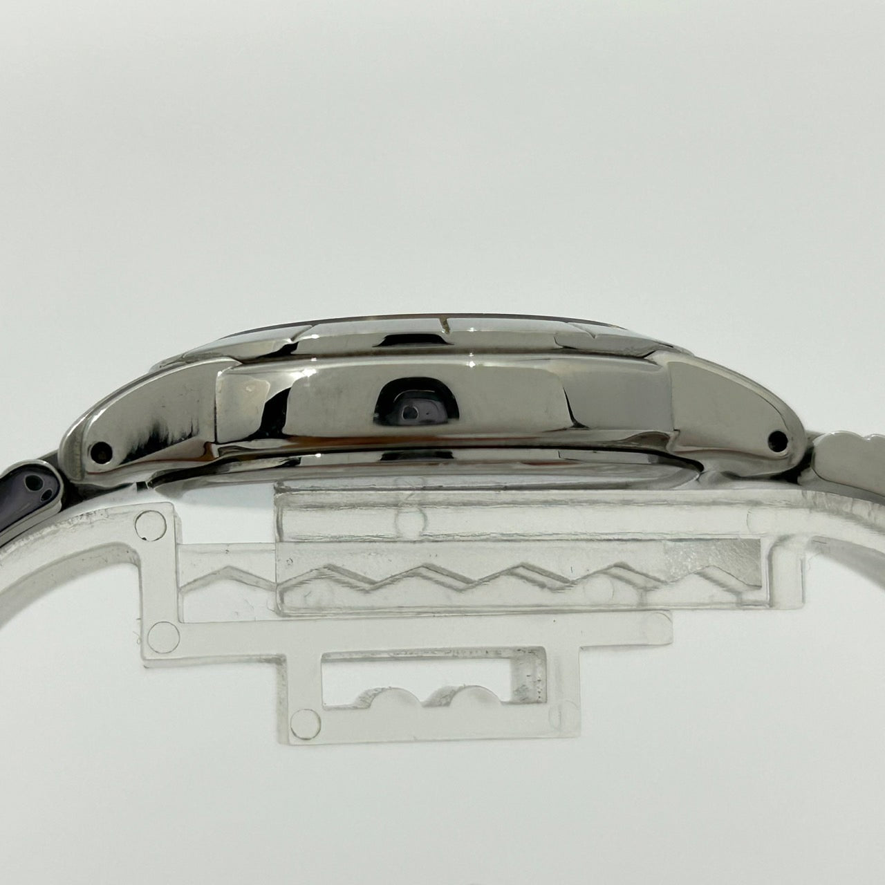 【稼働品／美品】CITIZEN Wicca シチズン ウィッカ ソーラー ユニセックス 腕時計 6329-S004942 ラウンド パープル文字盤 シルバー デイデイト 24時間計 マルチファンクション エレガント クラシック クリーニング済み G1