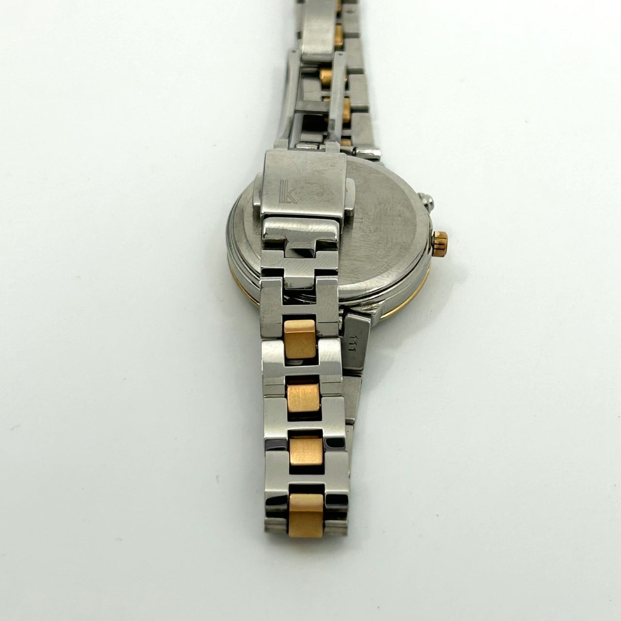 【稼働品】SEIKO LUKIA セイコー ルキア レディース腕時計 ソーラー電波 1B25-0AK0 ワールドタイム デイト ピンク文字盤 シルバー ゴールド コンビカラー エレガント ビジネス クラシックデザイン クリーニング済み G6