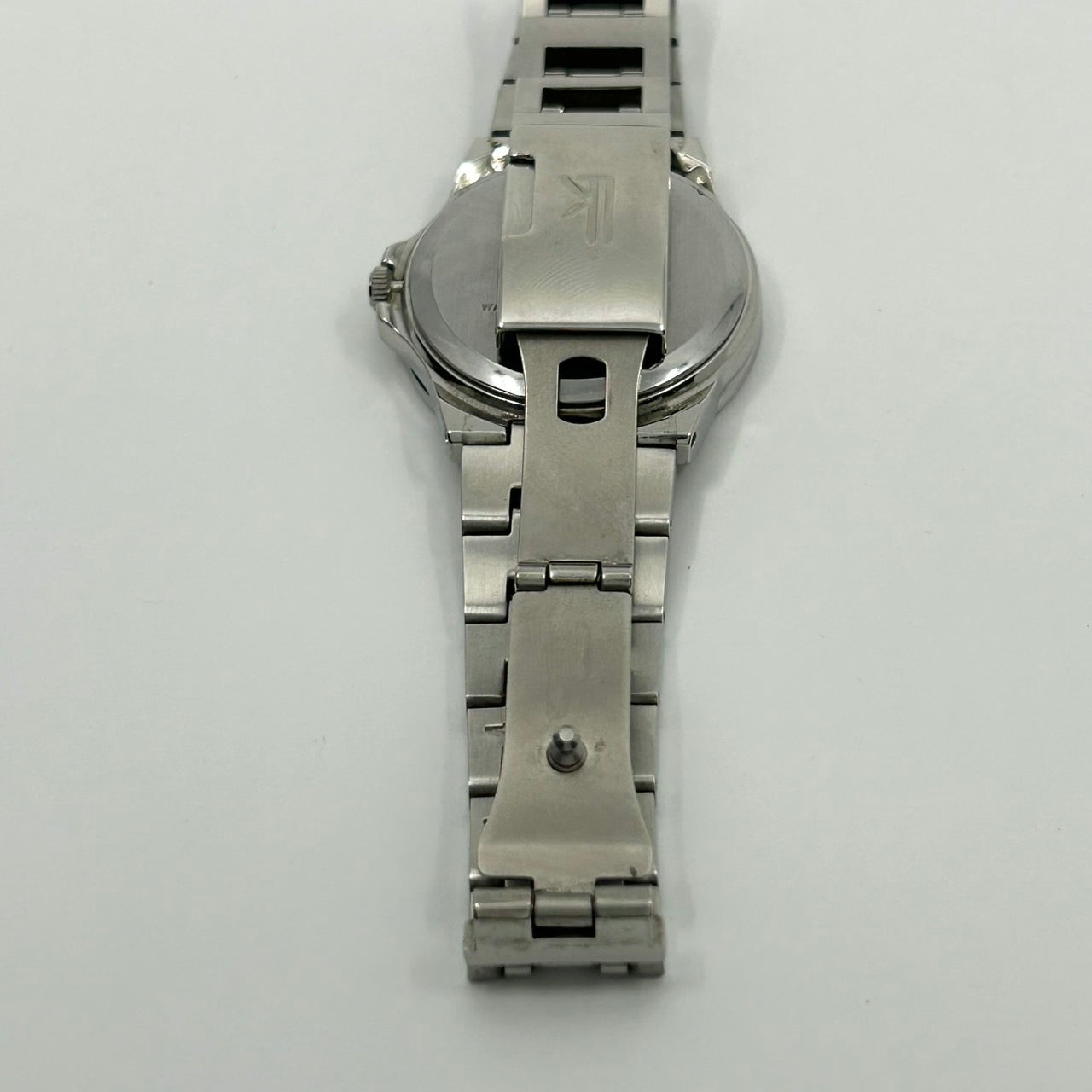 【稼働品／箱付き】SEIKO LUKIA セイコー ルキア 腕時計 5Y89-0B30 ピンク文字盤 クオーツ マルチファンクション デイデイト 24時間計 ラウンド アナログ 10気圧防水 ステンレス エレガント クラシック クリーニング済み G1