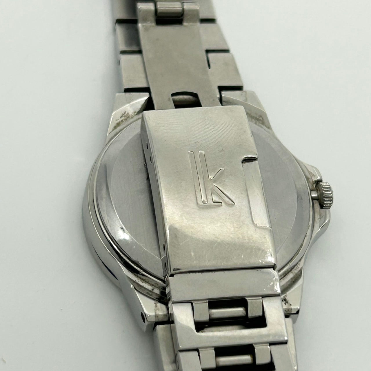 【稼働品／箱付き】SEIKO LUKIA セイコー ルキア 腕時計 5Y89-0B30 ピンク文字盤 クオーツ マルチファンクション デイデイト 24時間計 ラウンド アナログ 10気圧防水 ステンレス エレガント クラシック クリーニング済み G1