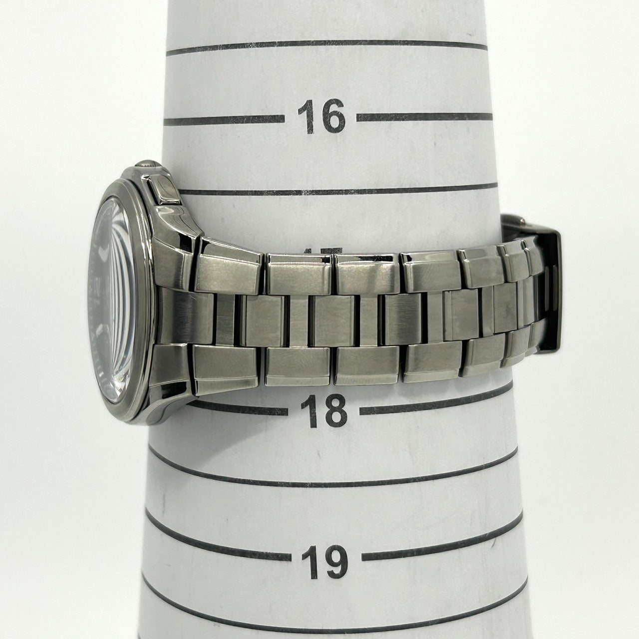 【稼働品】CITIZEN ATTESA シチズン アテッサ メンズ腕時計 エコドライブ H410 電波ソーラー チタン ブラック文字盤 デイト アナログ ビジネスウォッチ スタイリッシュ クラシックデザイン DURATECT クリーニング済み G6