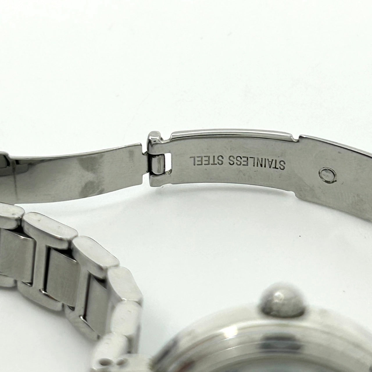 【稼働品】CASIO SHEEN カシオ シーン レディース腕時計 SHE-4516 ソーラー サファイアガラス ホワイト文字盤 ブルーインデックス デイト ダイヤモンド ラウンド アナログ エレガント クラシックデザイン クリーニング済み G6