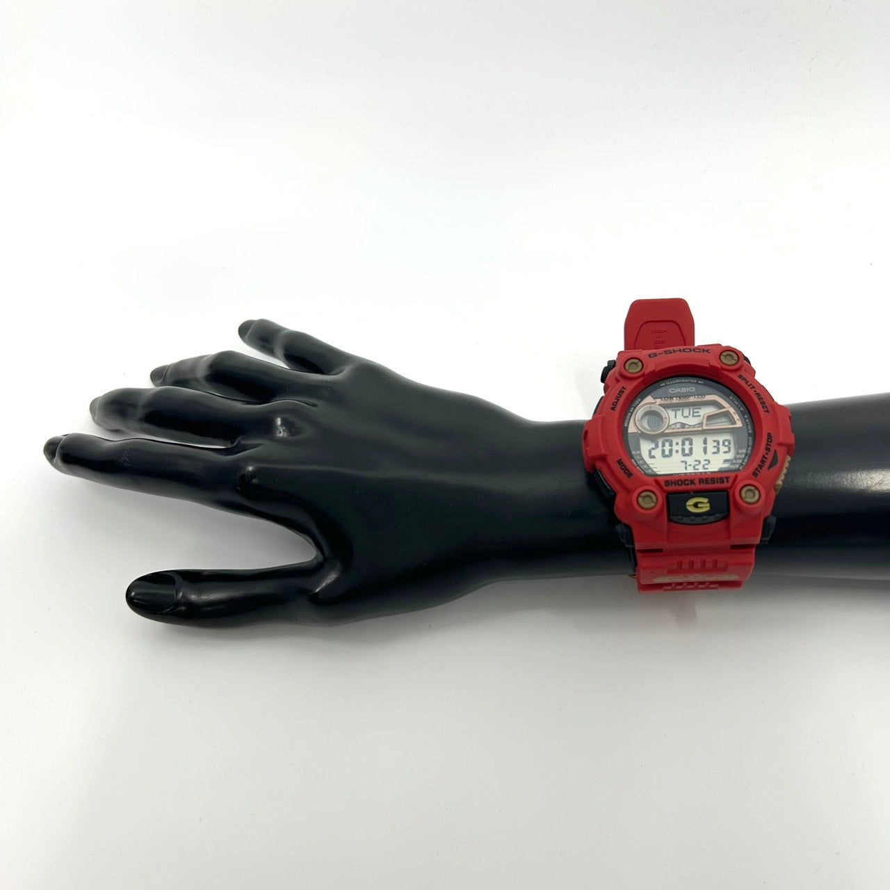 【未使用級／稼働品／箱付き】CASIO G-SHOCK Gショック G-7900SLG 七福神 寿老人モデル メンズ腕時計 デジタル レッド 耐衝撃構造 20気圧防水 タイドグラフ ムーンデータ 限定モデル スペシャルカラー クリーニング済み G