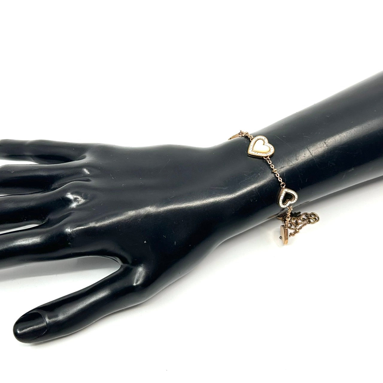 フォリフォリ Folli Follie シルバー ネックレス レディース ハート 連結 ストーン ペンダント バングル 高級感 上品 アクセサリー I8