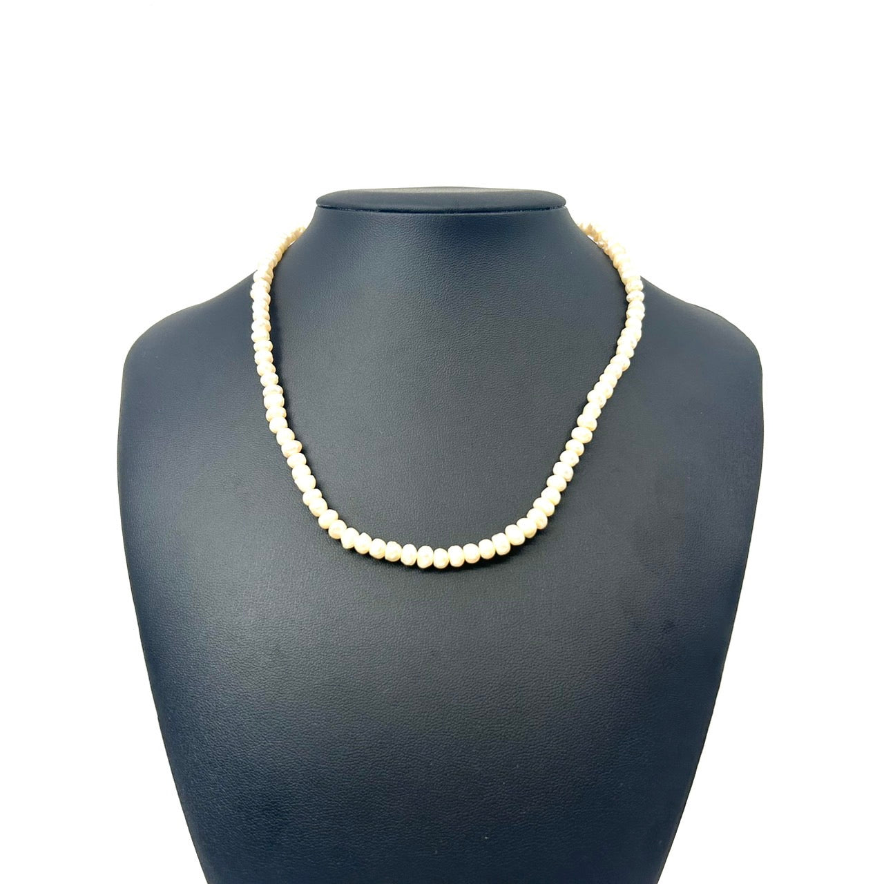 ホワイトパール ネックレス 2連 淡水真珠 本真珠 白 シルバークラスプ フォーマル エレガント 冠婚葬祭 パーティーアクセサリー I10