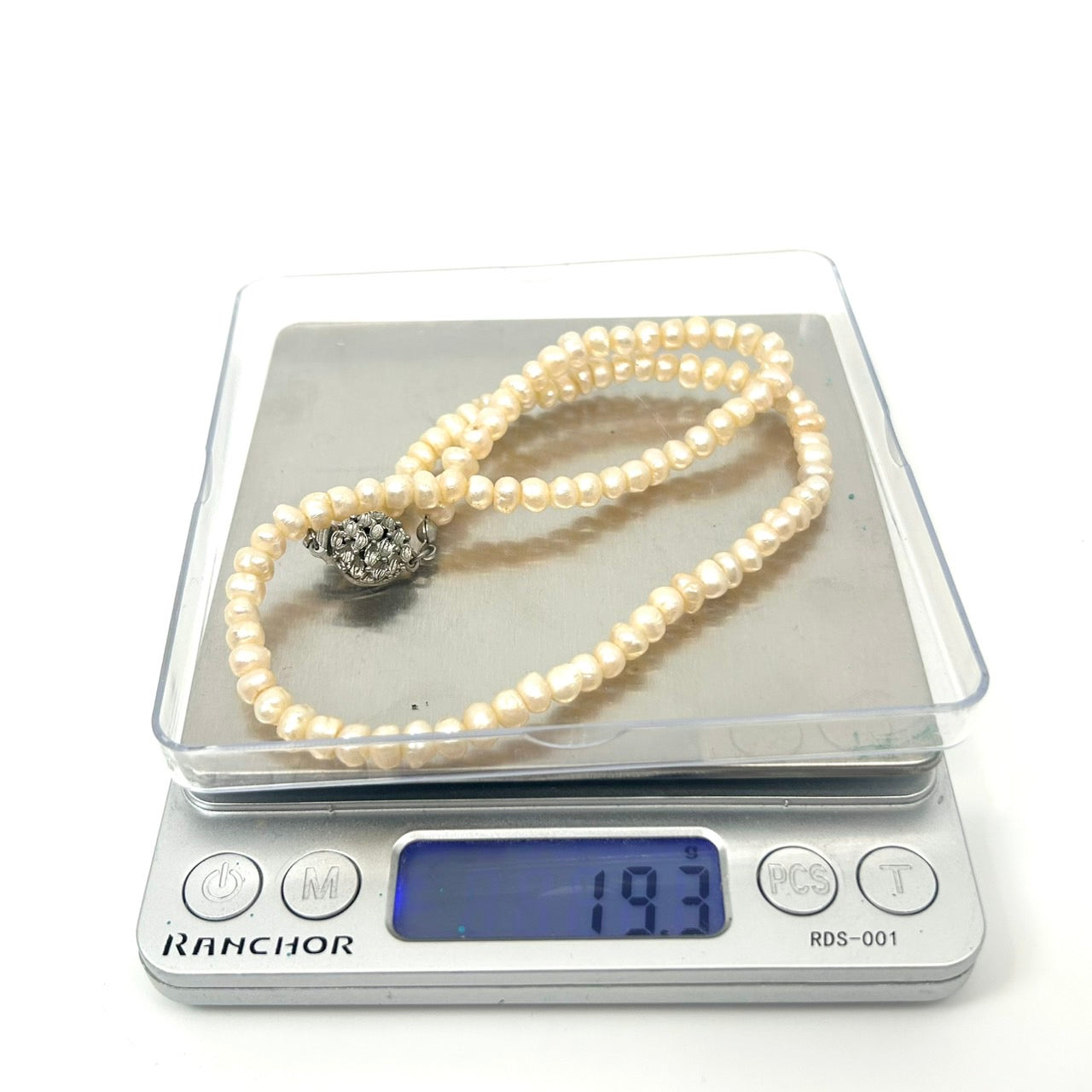 ホワイトパール ネックレス 2連 淡水真珠 本真珠 白 シルバークラスプ フォーマル エレガント 冠婚葬祭 パーティーアクセサリー I10