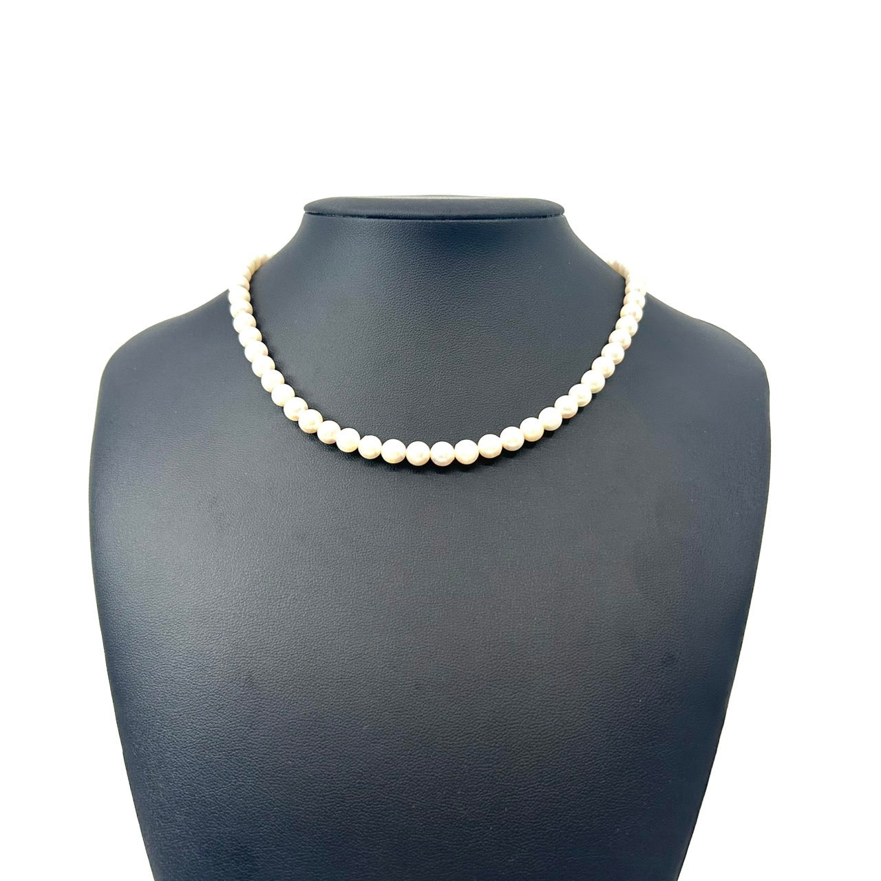 ホワイトパール ネックレス 二連 淡水真珠 本真珠 シルバークラスプ クラシカル エレガント 冠婚葬祭 フォーマルアクセサリー I10