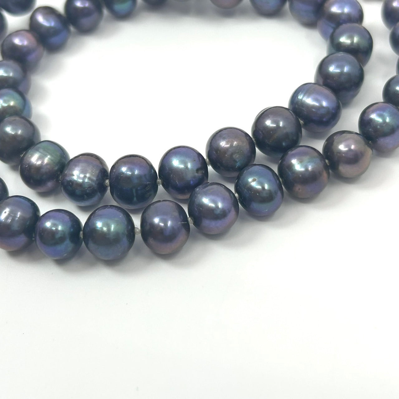 ブラックパール ネックレス ラウンド淡水真珠 本真珠 シルバー留め具 クラシカル エレガント ジュエリー フォーマルアクセサリー I10