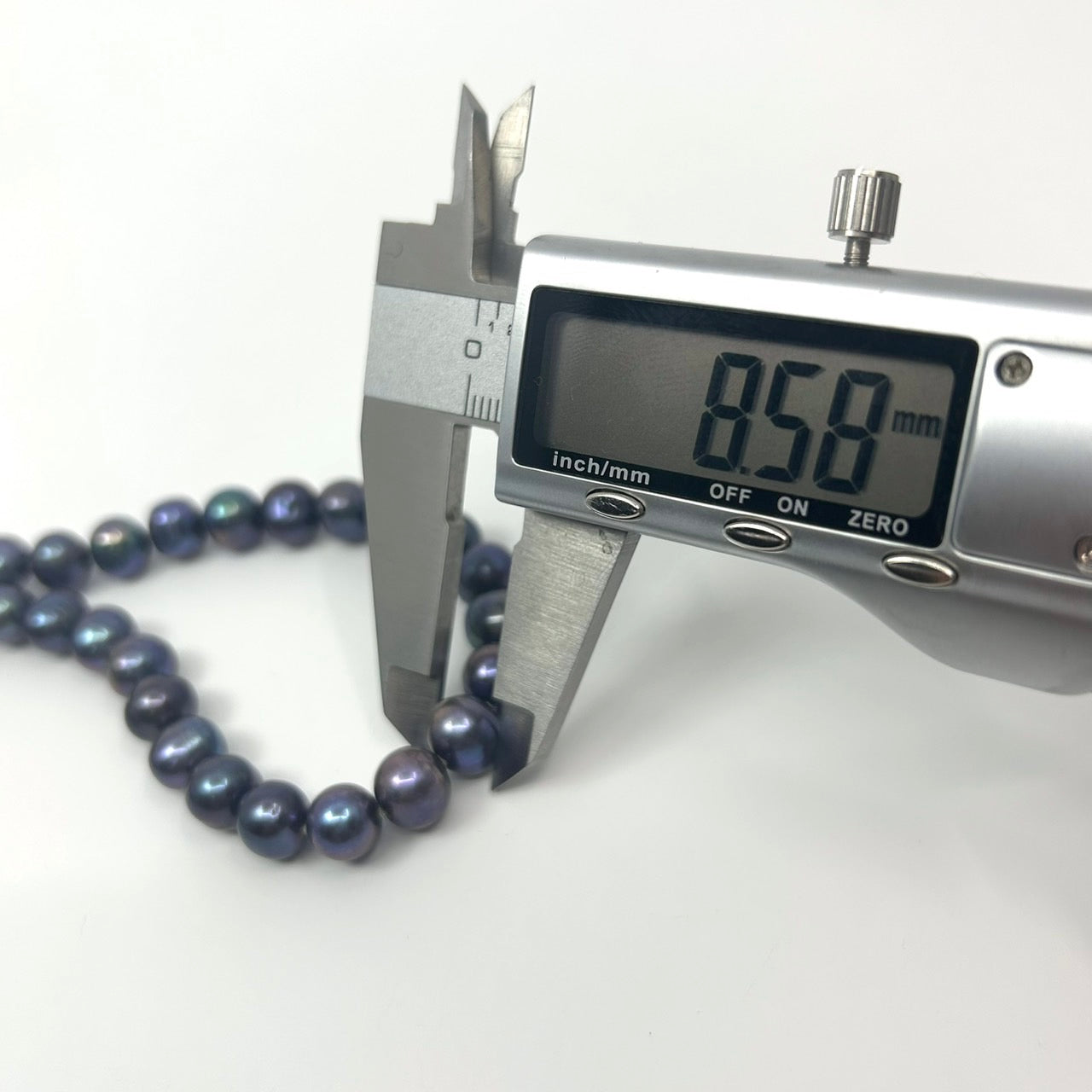 ブラックパール ネックレス ラウンド淡水真珠 本真珠 シルバー留め具 クラシカル エレガント ジュエリー フォーマルアクセサリー I10