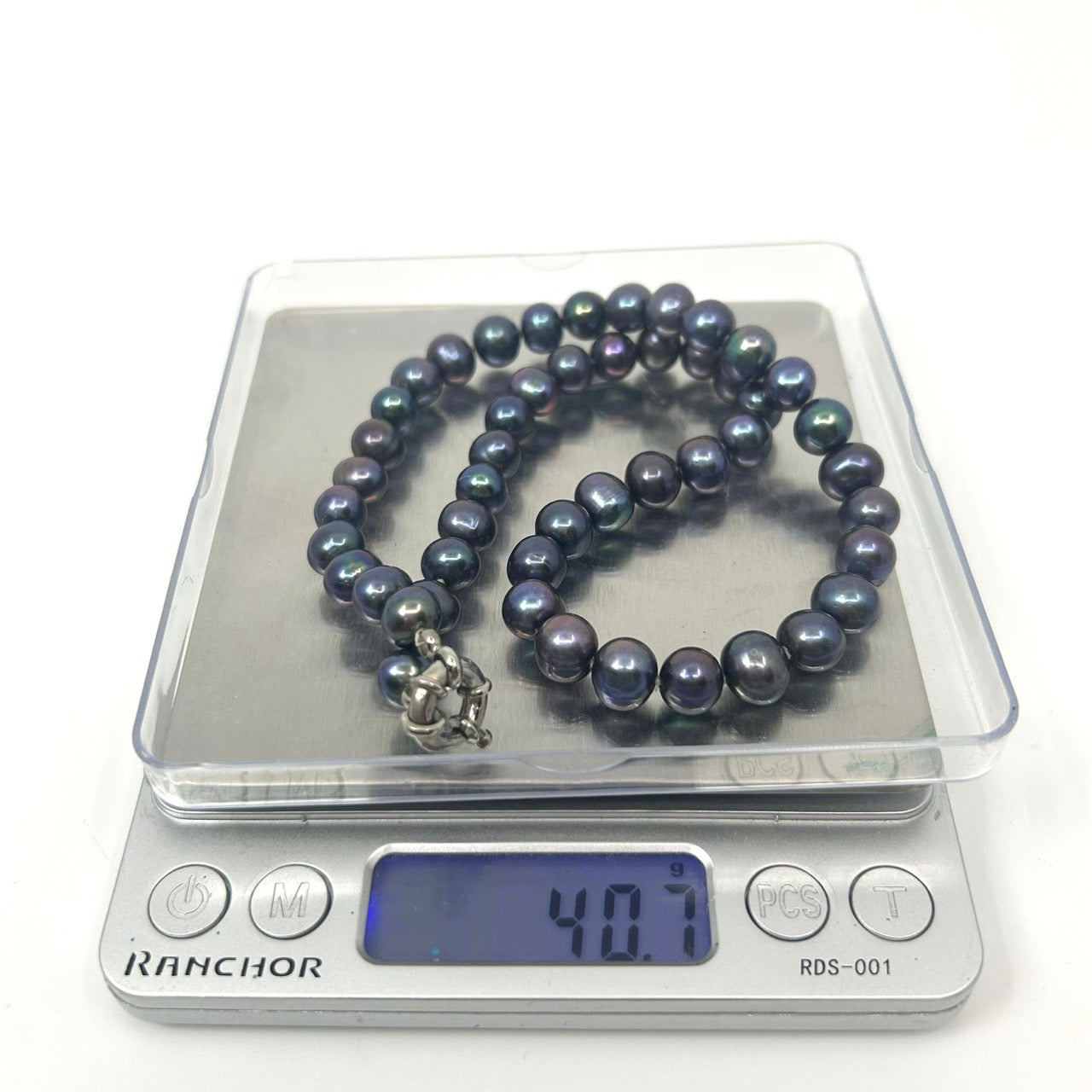 ブラックパール ネックレス ラウンド淡水真珠 本真珠 シルバー留め具 クラシカル エレガント ジュエリー フォーマルアクセサリー I10