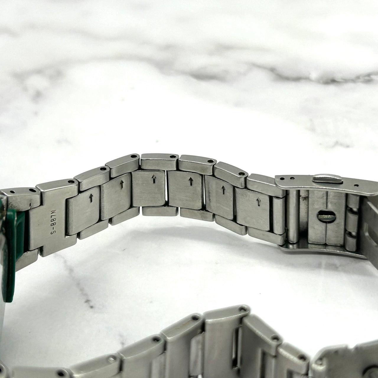 【限定モデル】 電池交換済 稼働品 希少 CASIO Baby-G G-MS MSG-550CR Chara コラボ 限定モデル レディース 腕時計 チャラ シルバー グリーン アナログ デイト表示 クオーツ 耐衝撃構造 裏蓋サイン刻印「小さな夢 大きな夢」G6