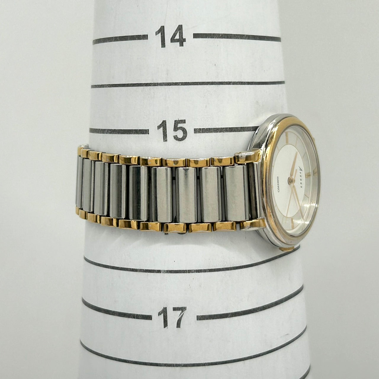 【電池交換済／稼働品】SEIKO セイコー Avenue アベニュー レディース 7N01-6110 コンビカラー シルバー ゴールド クオーツ アナログ ホワイト文字盤 エレガント クラシック ドレスウォッチ ビジネス 5気圧防水 クリーニング済 G6