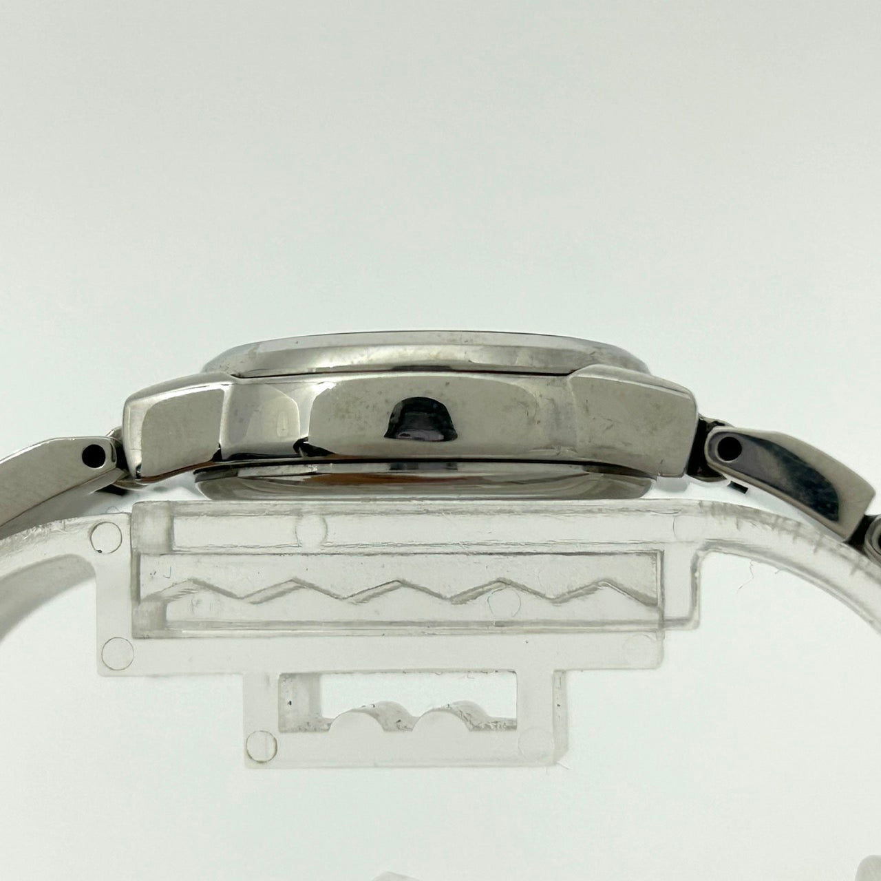 CITIZEN wicca シチズン ウィッカ エコドライブ E031-S022568 腕時計 レディース ソーラー アナログ パープルシェル文字盤 シルバー ピンク ローマ数字インデックス シェル 10気圧防水 稼働品 カラーストーン G5