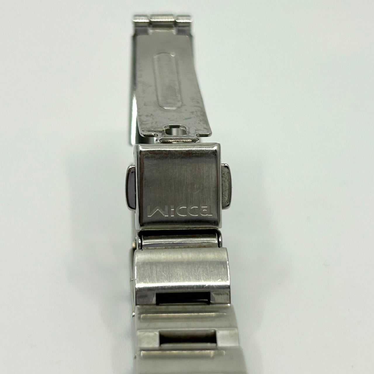 CITIZEN wicca シチズン ウィッカ エコドライブ E031-S022568 腕時計 レディース ソーラー アナログ パープルシェル文字盤 シルバー ピンク ローマ数字インデックス シェル 10気圧防水 稼働品 カラーストーン G5