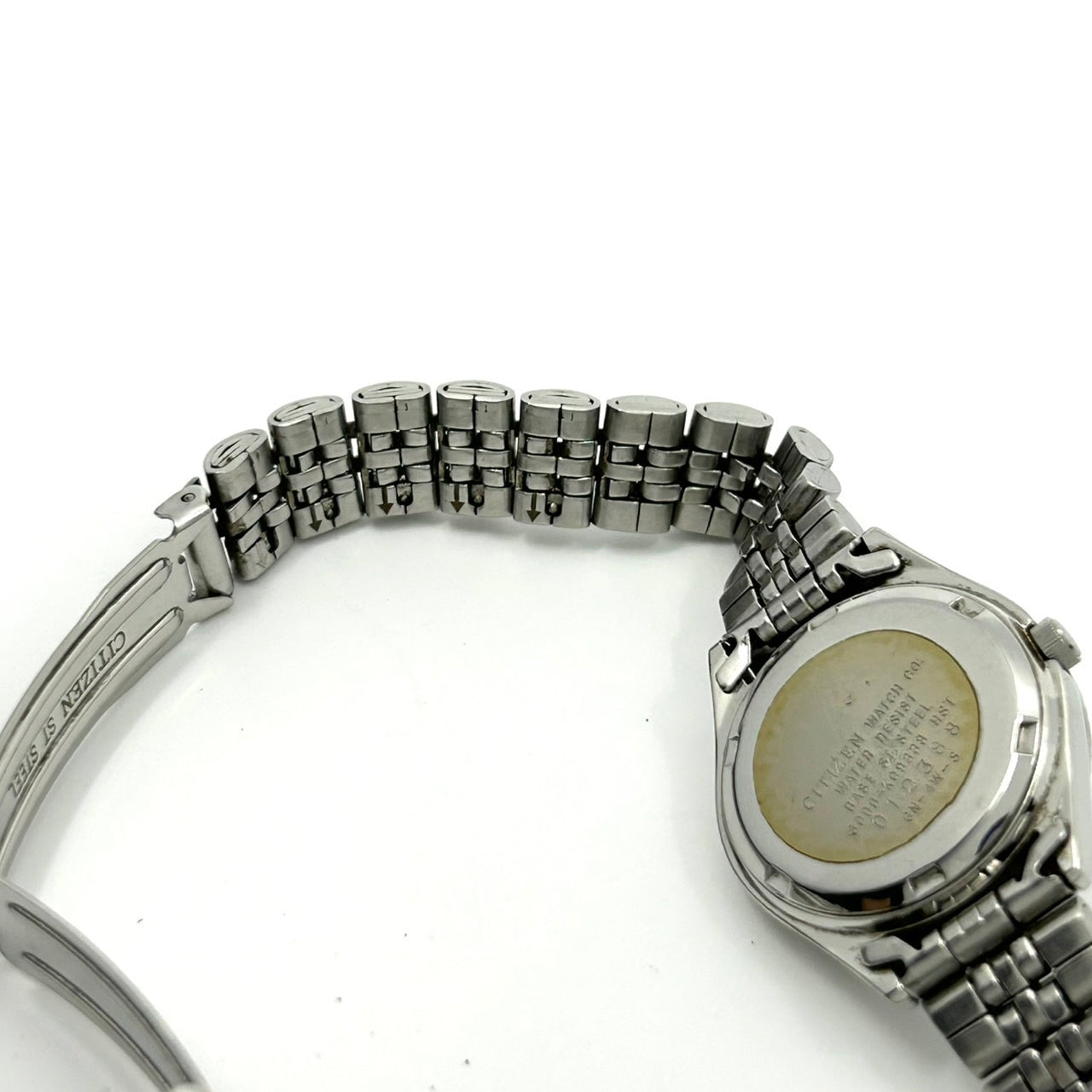 【電池交換済】 citizen シチズン クオーツ 腕時計 カットガラス 6000-K09338 デイデイト メンズ レディース ユニセックス アナログ シルバー ステンレス ラウンド クラシック ビンテージ エレガント ドレスウォッチ ビジネス G5