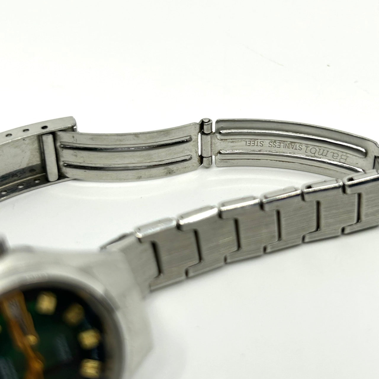 【稼働品】希少 citizen シチズン オートマチック 腕時計 レディース 4-661125 Y 自動巻き 21石 デイデイト グリーン文字盤 ビンテージ クラシック レトロ アナログ ドレスウォッチ シルバー カットガラス G5