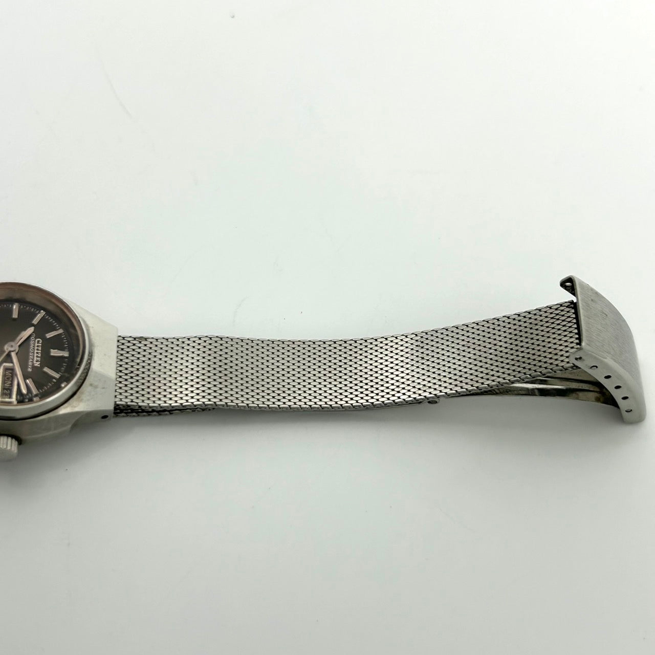 【稼働品】希少 シチズン コスモスターV2 腕時計 4-660536 Y 自動巻き 17石 デイデイト 黒文字盤 メンズ レディース ユニセックス ビンテージ アンティーク クラシック レトロ アナログ ドレスウォッチ シルバー クリーニング済 G5