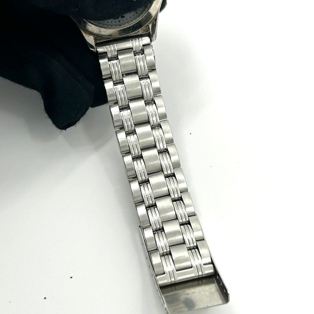 【稼働品】シチズン ジャンクション エコドライブ 腕時計 8800-K13561 CK ユニセックス ソーラー デイデイト アナログ 白文字盤 シルバー ステンレス シンプル クラシック カジュアル ビジネス 通勤 通学 ユニセックス クリーニング済 G2