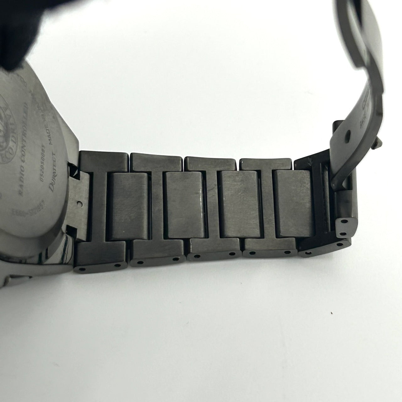 【未使用級/箱付】シチズン アテッサ 腕時計 メンズ E660-S121957 エコドライブ 電波ソーラー クロノグラフ ワールドタイム デイト チタン ブラック文字盤 アナログ ビジネス 高機能 軽量 スタイリッシュ エレガント 高級 クリーニング済 G