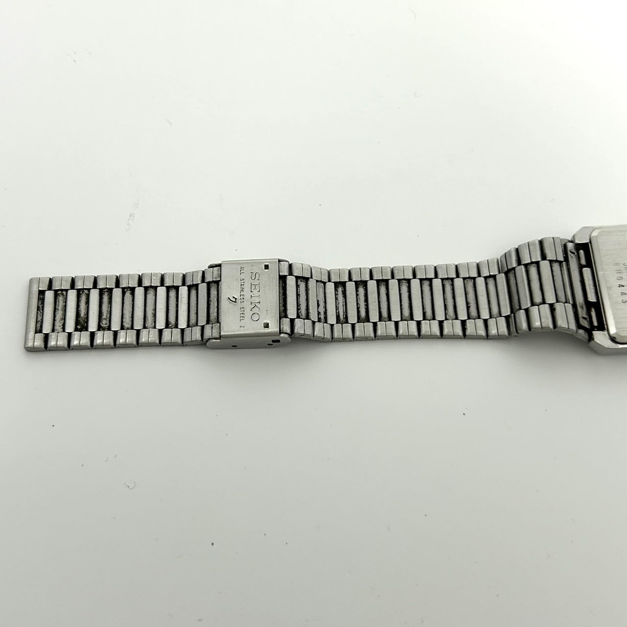 【電池交換済／稼働品】 SEIKO セイコー クオーツ 5Y01-5040 メンズ 腕時計 スクエア シルバー ゴールド コンビ アナログ ビンテージ アンティーク レトロ クラシック ドレスウォッチ ビジネス クリーニング済 G4