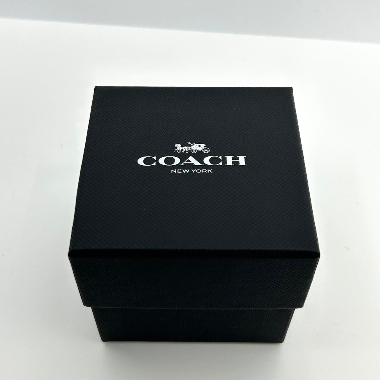 【電池交換済/未使用級/箱付】COACH コーチ PERRY ペリー 腕時計 CA.124.2.34.1577 クオーツ アナログ ブルー文字盤 ダークブルー メッシュブレスレット シンプル エレガント クラシック ビジネス フォーマル クリーニング済 G