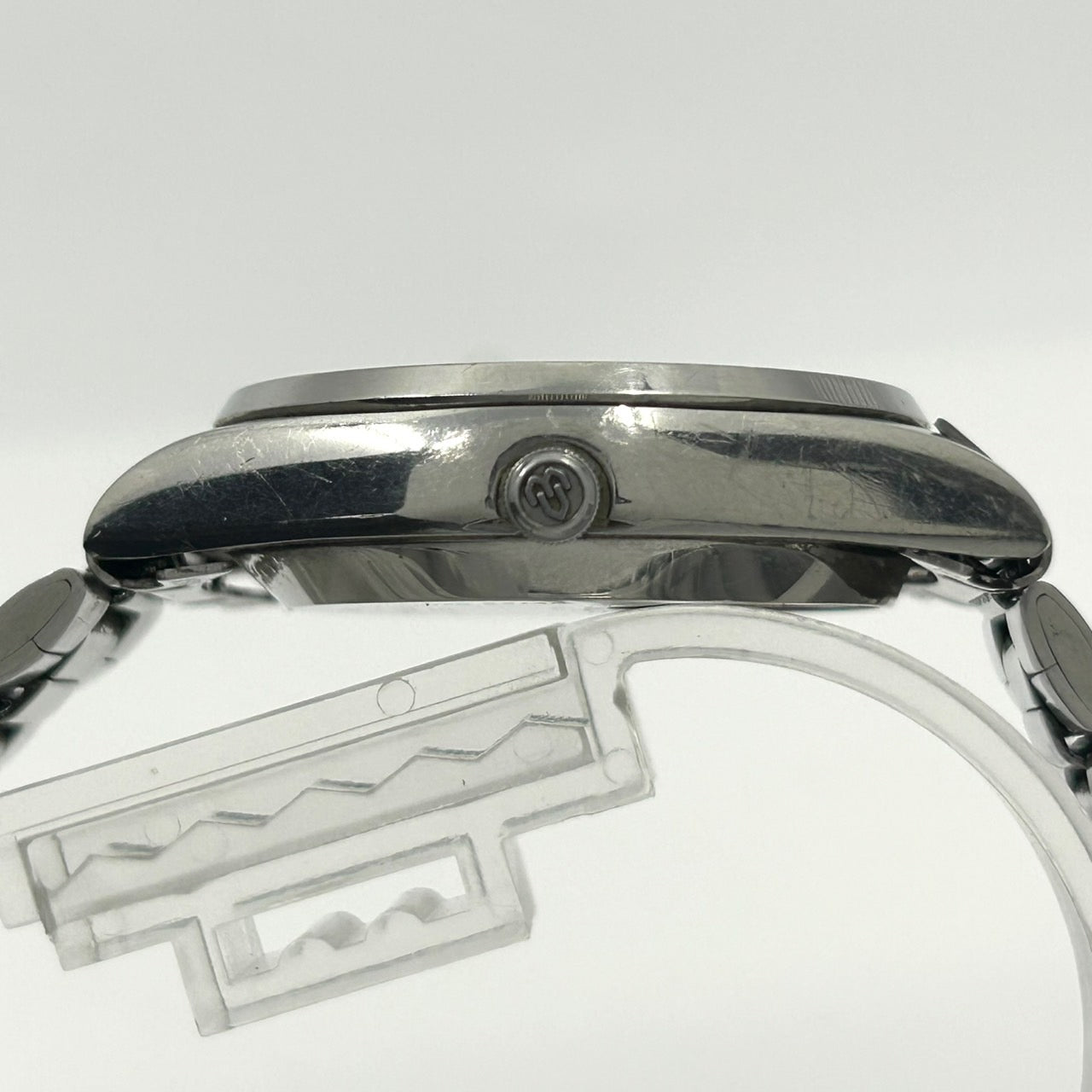 美品 希少 セイコー キングクォーツ KQ 腕時計 メンズ 4822-8110 3針 デイデイト シルバー 白文字盤 SS ラウンド クォーツ 純正ベルト ヴィンテージ SEIKO G1