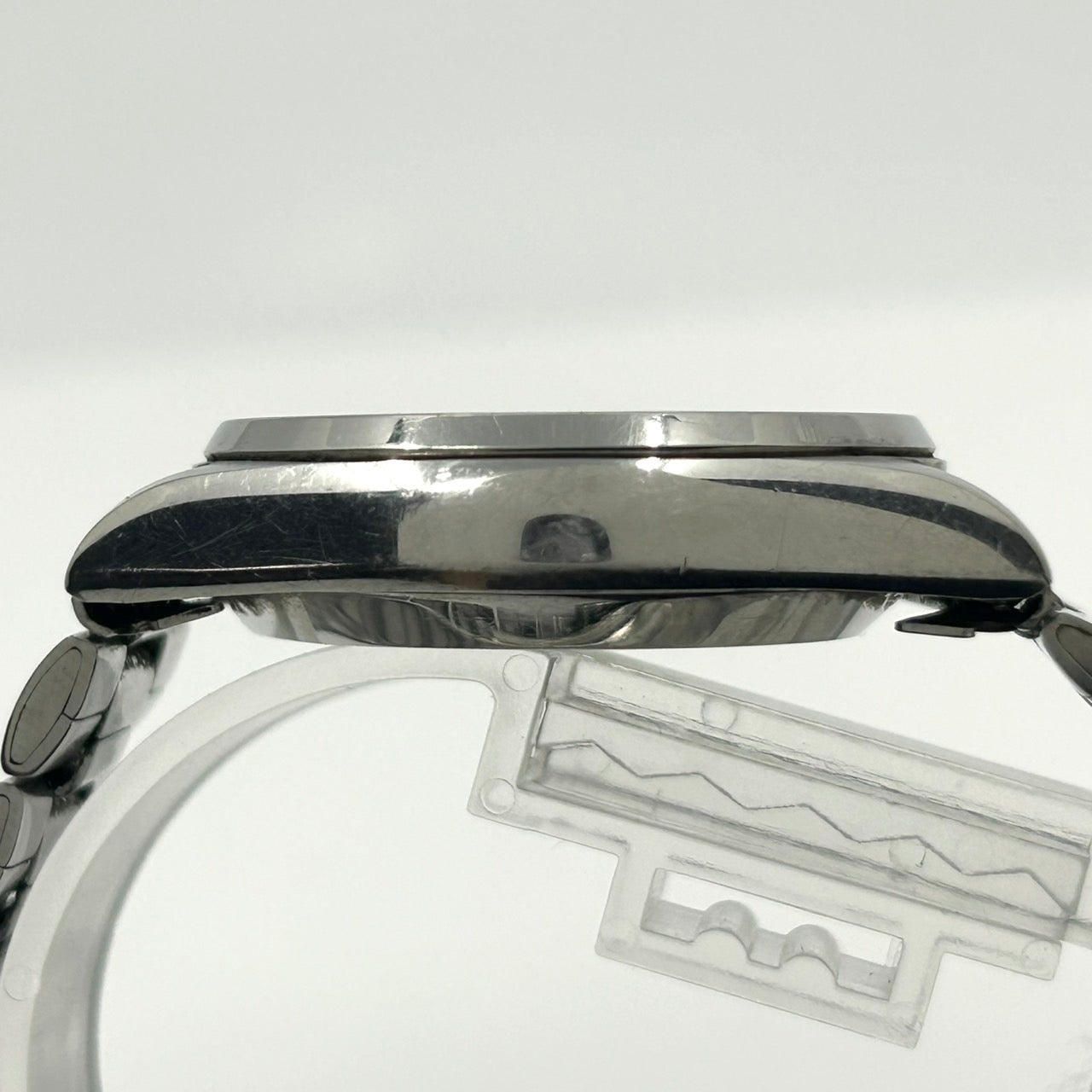 美品 希少 セイコー キングクォーツ KQ 腕時計 メンズ 4822-8110 3針 デイデイト シルバー 白文字盤 SS ラウンド クォーツ 純正ベルト ヴィンテージ SEIKO G1