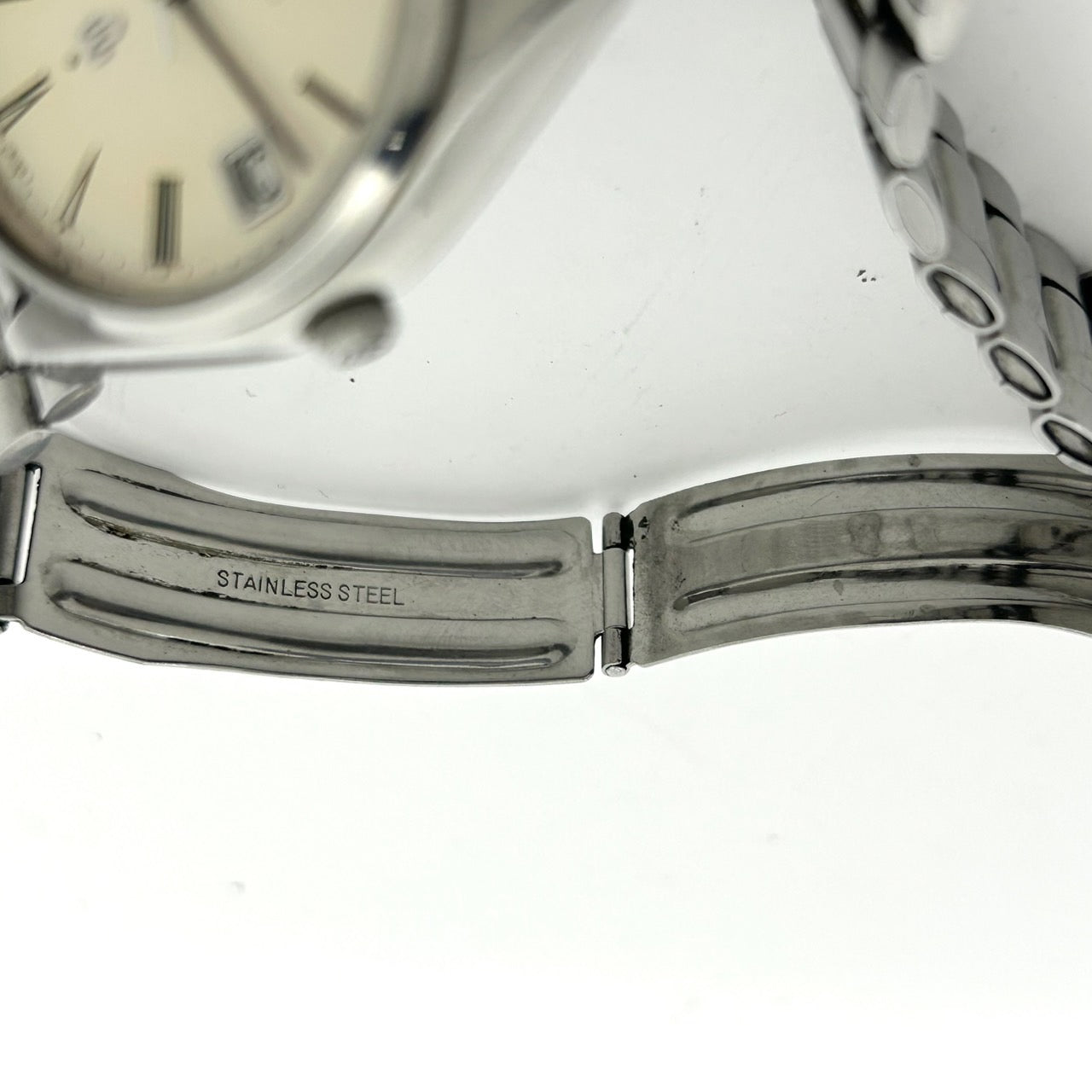 美品 希少 セイコー キングクォーツ KQ 腕時計 メンズ 4822-8110 3針 デイデイト シルバー 白文字盤 SS ラウンド クォーツ 純正ベルト ヴィンテージ SEIKO G1