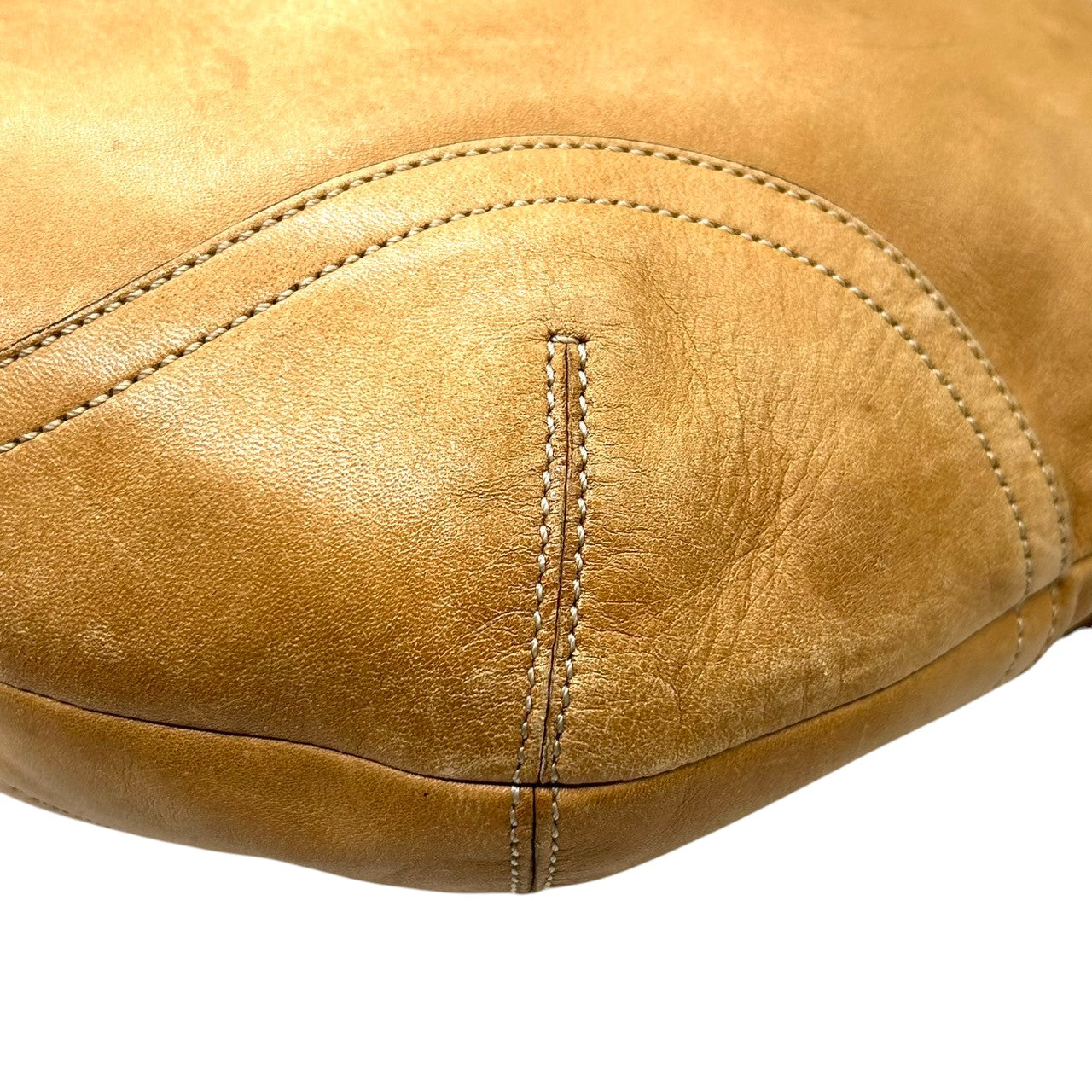 COACH コーチ ショルダーバッグ ホーボーバッグ 3651 レザー キャメル ブラウン ワンショルダー 肩掛け レディース シルバー金具 ビンテージ クラシック シンプル デイリーユース 通勤 通学 A4収納可能 クリーニング済み S44