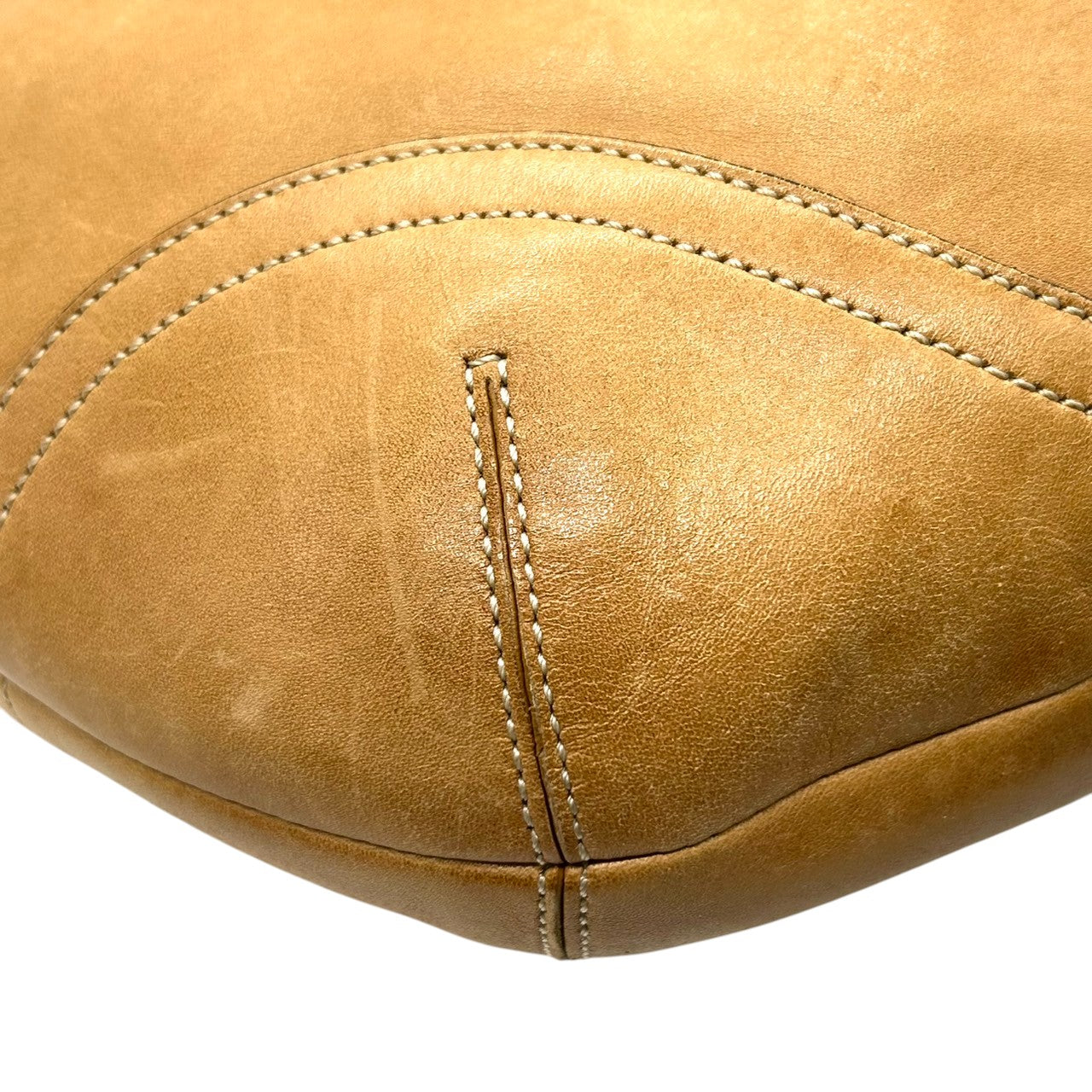 COACH コーチ ショルダーバッグ ホーボーバッグ 3651 レザー キャメル ブラウン ワンショルダー 肩掛け レディース シルバー金具 ビンテージ クラシック シンプル デイリーユース 通勤 通学 A4収納可能 クリーニング済み S44