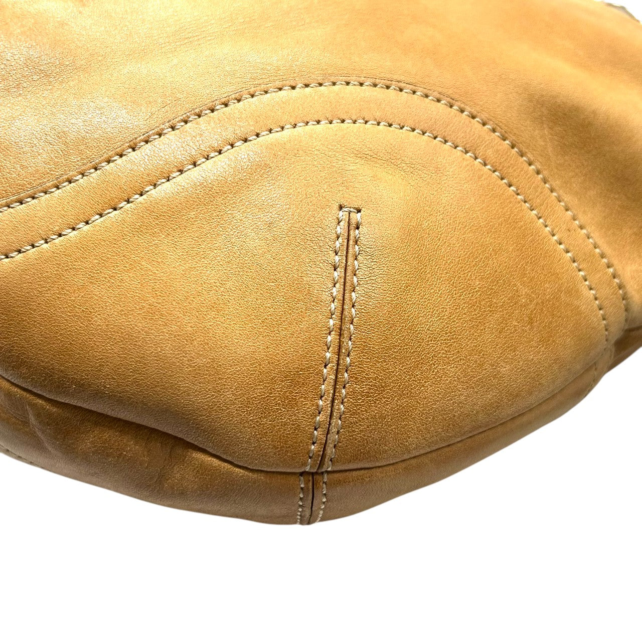 COACH コーチ ショルダーバッグ ホーボーバッグ 3651 レザー キャメル ブラウン ワンショルダー 肩掛け レディース シルバー金具 ビンテージ クラシック シンプル デイリーユース 通勤 通学 A4収納可能 クリーニング済み S44