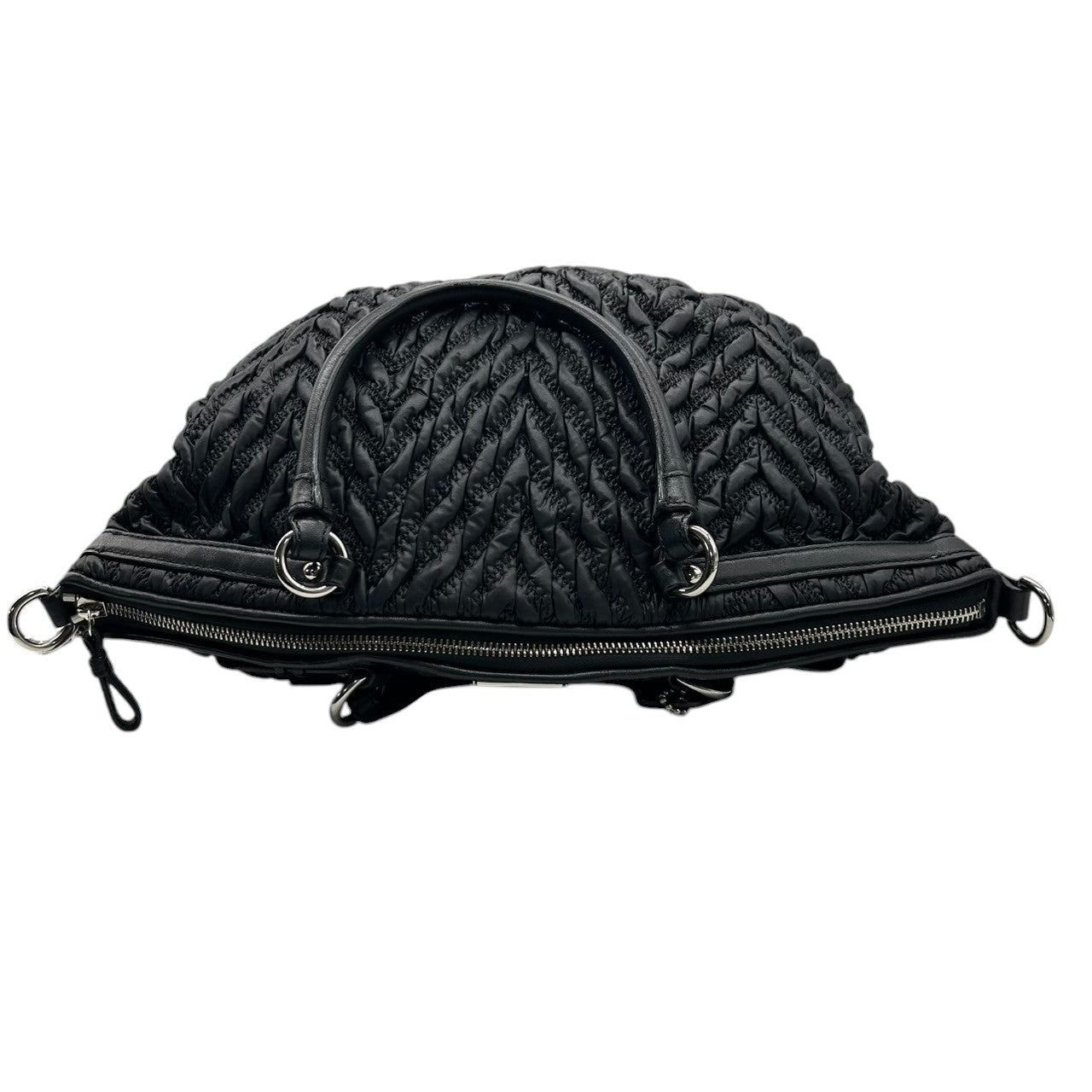 【未使用級/クリーニング済】COACH コーチ マディソン キルテッド シェブロン F18634 2WAY トートバッグ ショルダーバッグ レザー 黒 レディース 大容量 A4収納可 ビジネス 通勤通学 エレガント 肩掛け 斜め掛け チャーム 保存袋付 S31