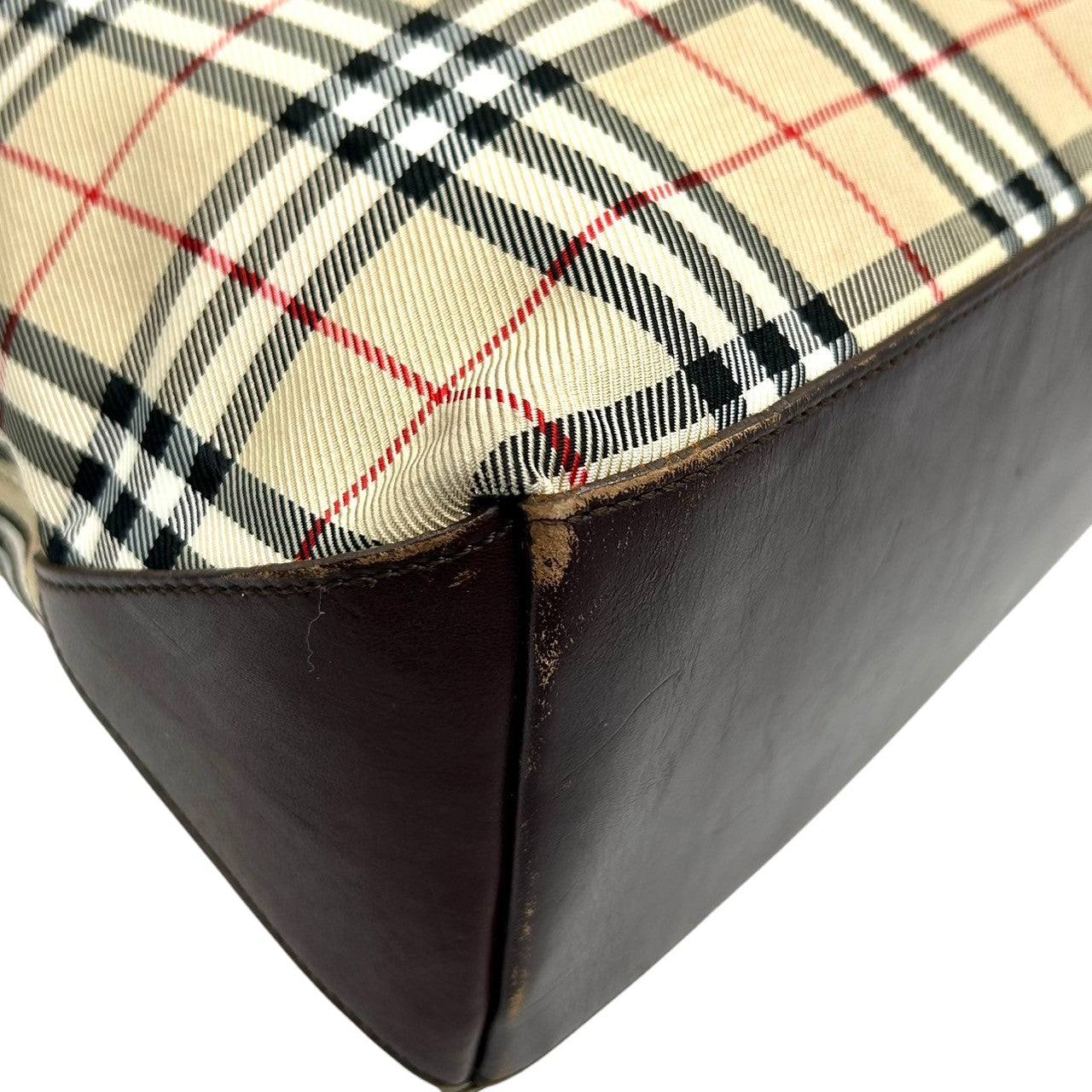 Burberry バーバリーブルーレーベル ショルダーバッグ ノバチェック スクエア型 キャンバス レザー ブラウン系 レディース 肩掛け 斜め掛け クロスボディ 定番 人気 クラシック ビンテージデザイン S31