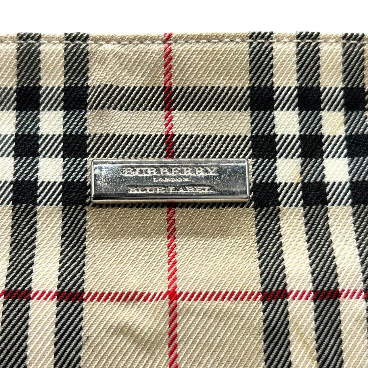 Burberry バーバリーブルーレーベル ショルダーバッグ ノバチェック スクエア型 キャンバス レザー ブラウン系 レディース 肩掛け 斜め掛け クロスボディ 定番 人気 クラシック ビンテージデザイン S31