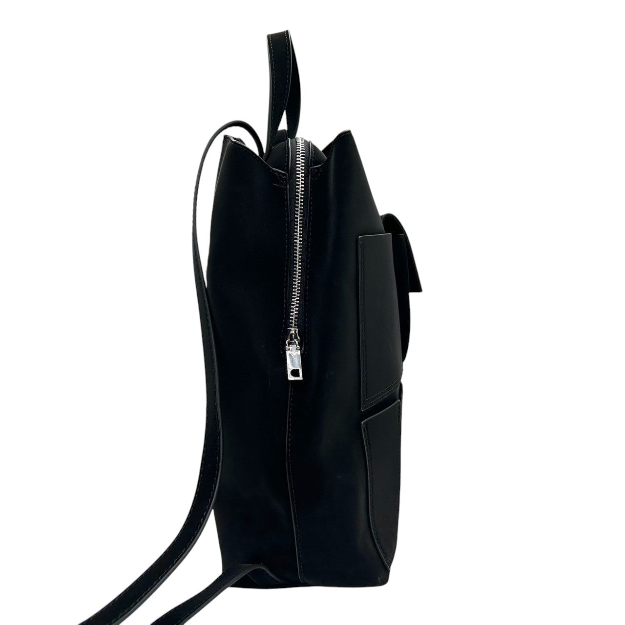 Desigual デシグアル バックパック リュックサック ブラック 黒 レディース メンズ ユニセックス 多機能ポケット A4収納可 PVC スタイリッシュ モダンデザイン 通勤 通学 カジュアル ロゴ シルバー金具 クリーニング済み s49