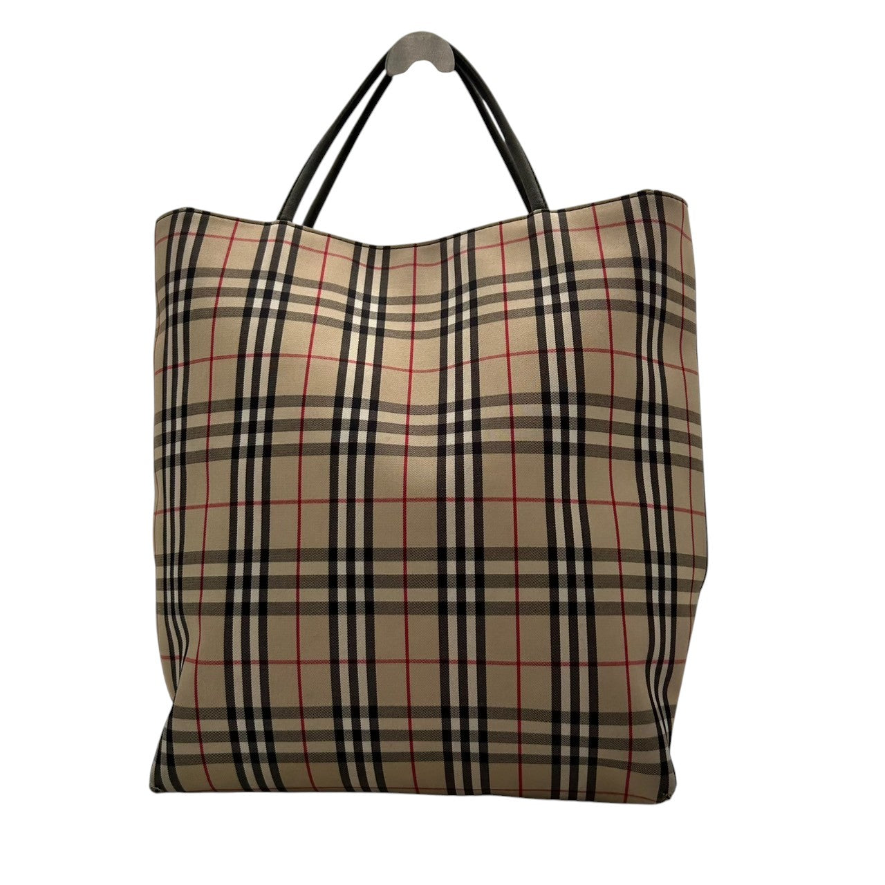 バーバリーロンドン トートバッグ ノバチェック レディース メンズ ユニセックス キャンバス レザー ベージュ A4収納可 肩掛け ハンドバッグ クラシック ヴィンテージ 通勤 通学 定番人気 BURBERRY LONDON s35