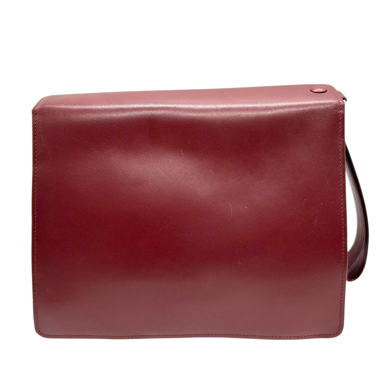 【訳あり】カルティエ クラッチバッグ マストライン セカンドバッグ メンズ レディース Cartier レザー 本革 ボルドー ワインレッド 2Cロゴ Cドゥカルティエ ヴィンテージ エレガント クラシック 高級感 ユニセックス 保存袋付 s41